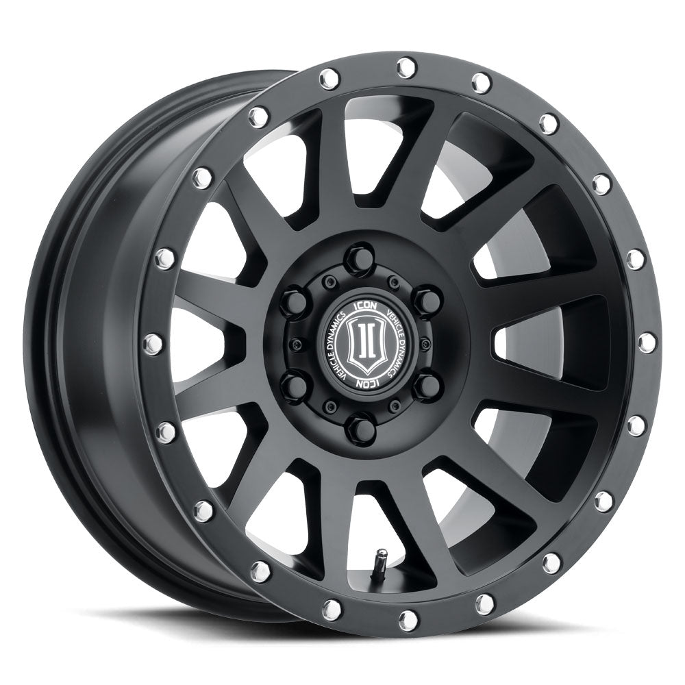 ICON Alloys Compression 18x9 6x135 +6mm Satin Black Wheel — image 1