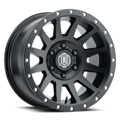 ICON Alloys Compression 18x9 6x135 +6mm Satin Black Wheel — image 1