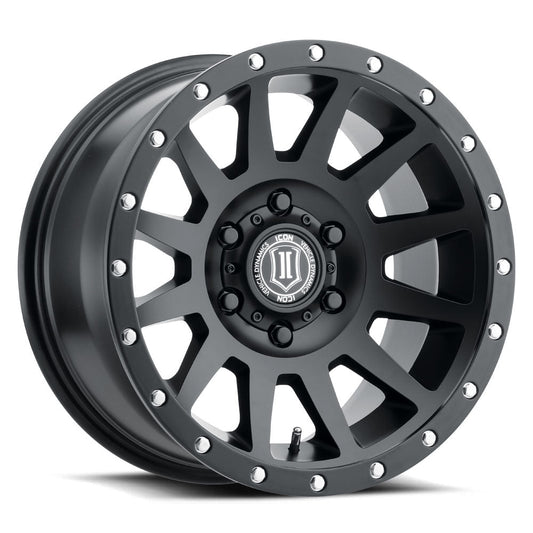 ICON Alloys Compression 18x9 6x135 +6mm Satin Black Wheel — image 1