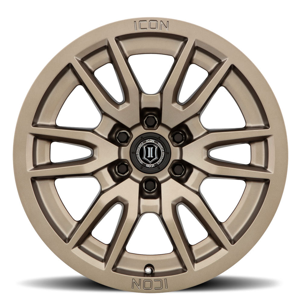 ICON Alloys Vector 6 17x8.5 6x5.5 +25mm Bronze Wheel — image 2