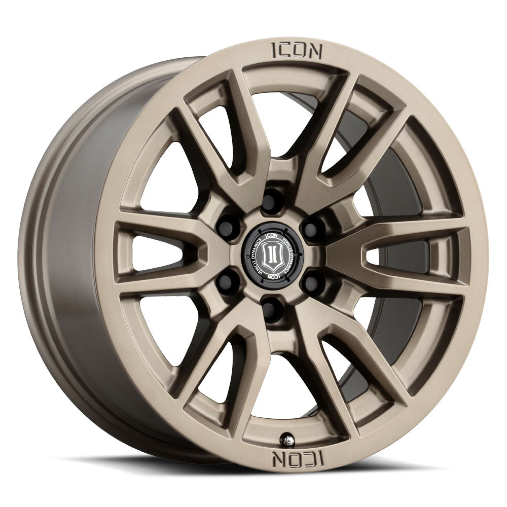ICON Alloys Vector 6 17x8.5 6x5.5 +25mm Bronze Wheel — image 1