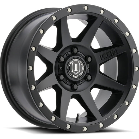 ICON Alloys Rebound 18x9 5x5 -12mm Satin Black Wheel — image 1