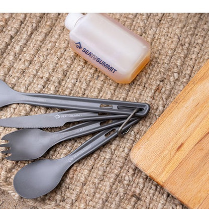 Description || Frontier Ultralight Cutlery Set - Fork, Spoon & Knife
