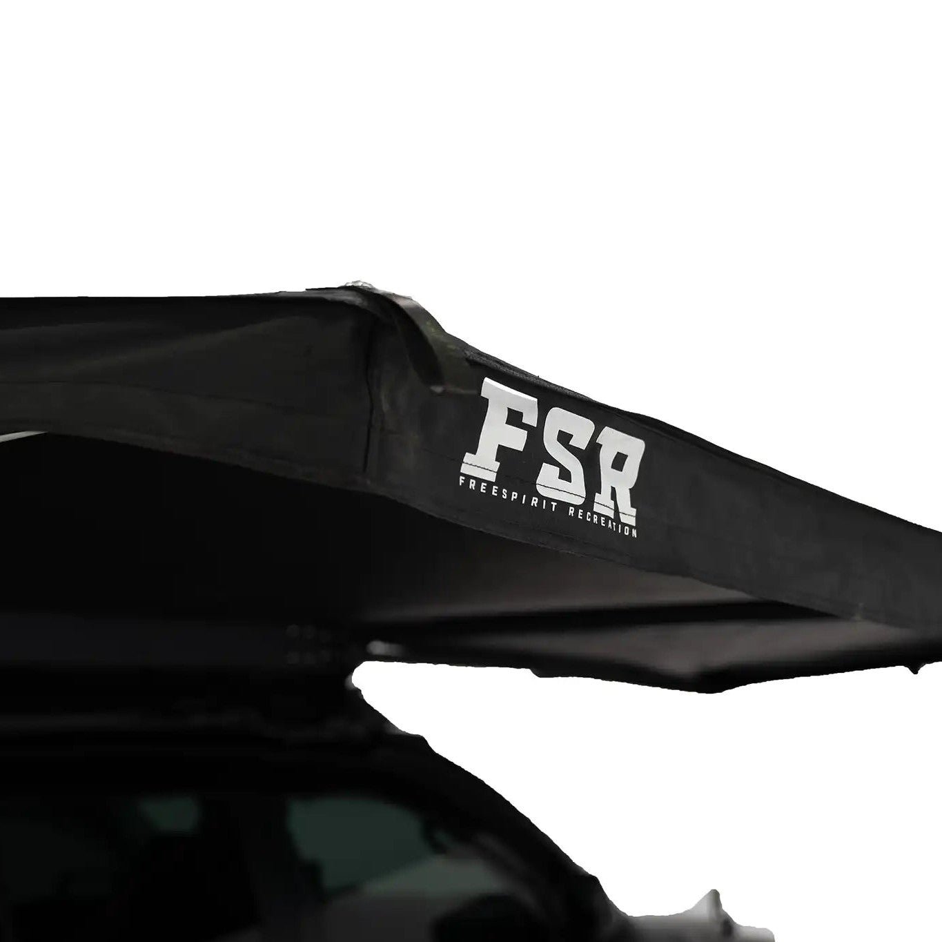 Close up of the FSR 180 Degree free-standing car awning for camping, 4wd, suvs, and overland vehicles from Freespirit Recreation