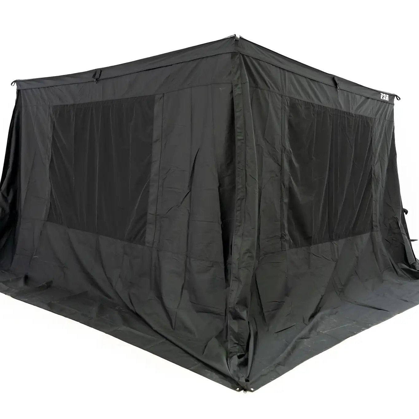FSR 270 Awning Wall kit installed on the Freespirit Recreation 270 degree awning  for added protection from the elements while car camping, overlanding, and off roading