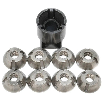 FSR M8 Security Nut Kit for securing rooftop tents, racks, and crossbar mounted cargo