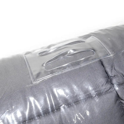 Close up image of the storage bag loop on the FSR Cloud Topper rooftop tent mattress topper's clear plastic zippered storage bag