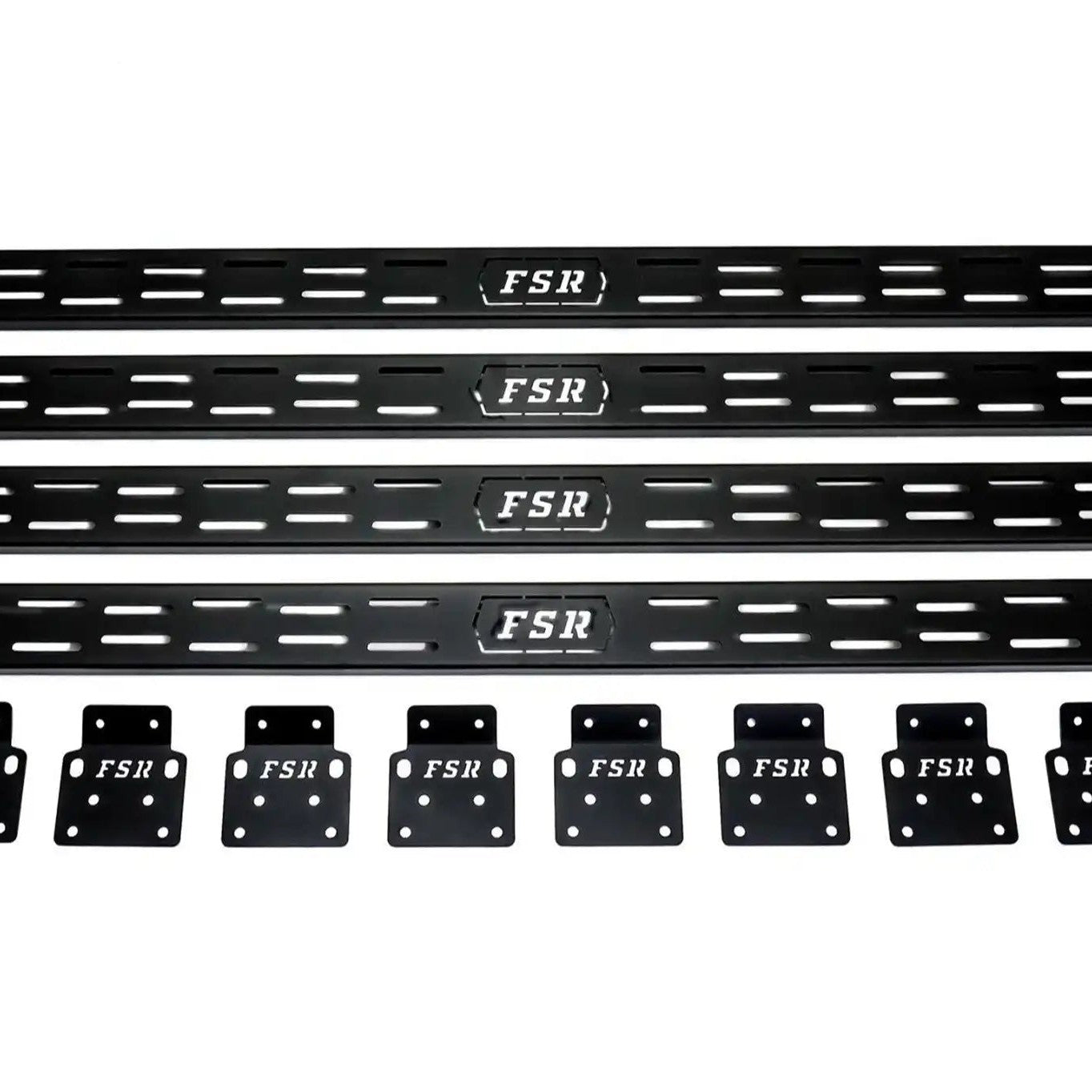 Set of 4 FSR Crossbars for hard shell roof top tents from Free Spirit Recreation with mounting plates