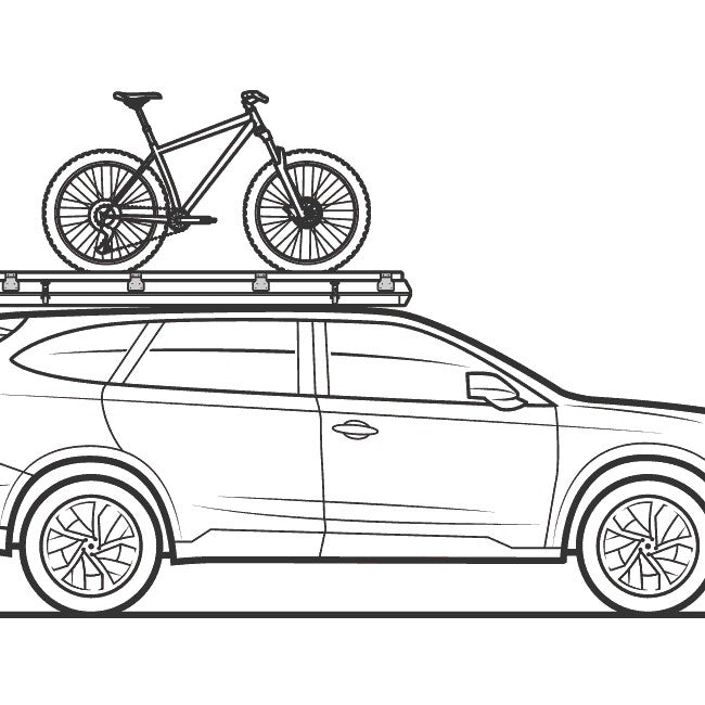 Graphic showing the wide variety of cargo you can mount to your FSR Rooftop tend using the Free Spirit Recreation Hardshell RTT Cross Bar Kits