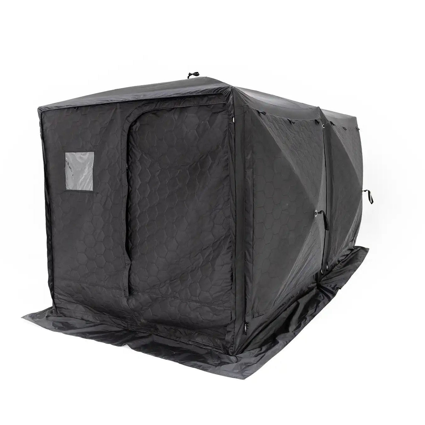FSR Hub 4 Double Tent pop up family camping and glamping tent from Freespirit Recreation with all windows and door closed