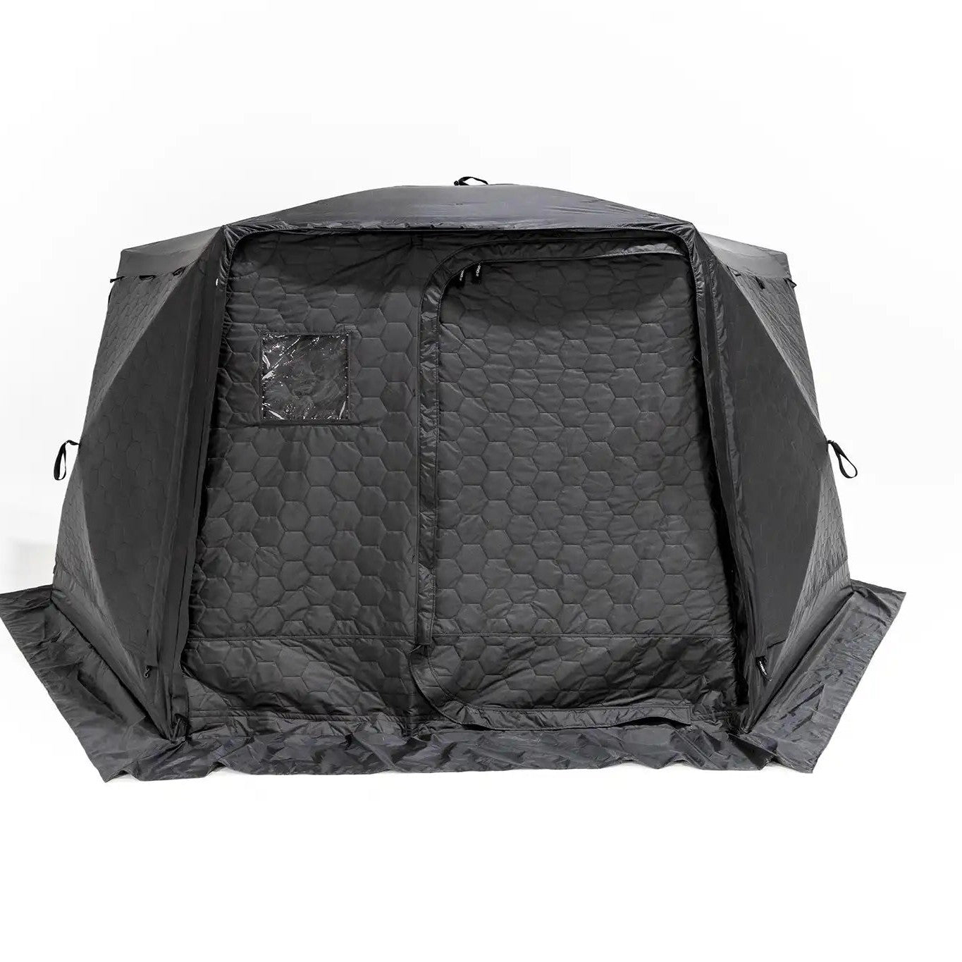 Photo of the FSR Hub 6XL Tent pop up 6 person family camping and glamping tent from Freespirit Recreation with door and all windows closed
