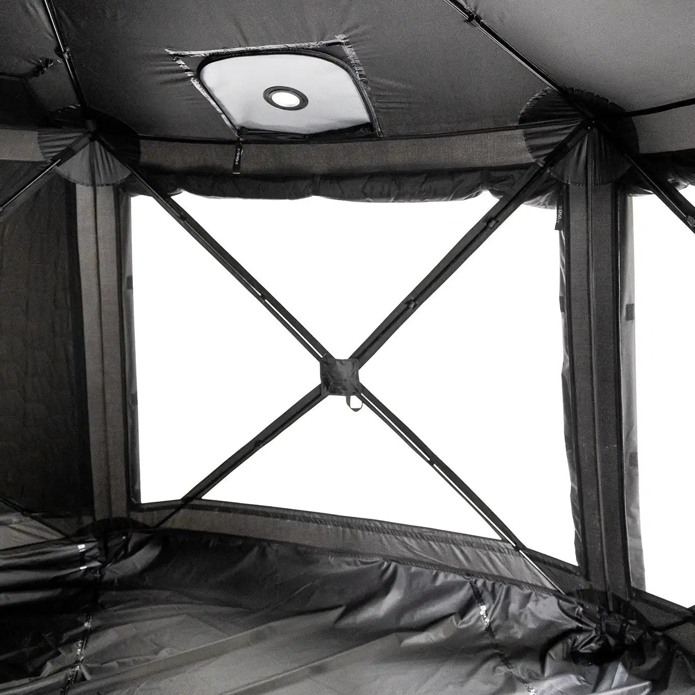 Interior photo of the FSR Hub 6XL Tent pop up 6 person family camping and glamping tent from Freespirit Recreation