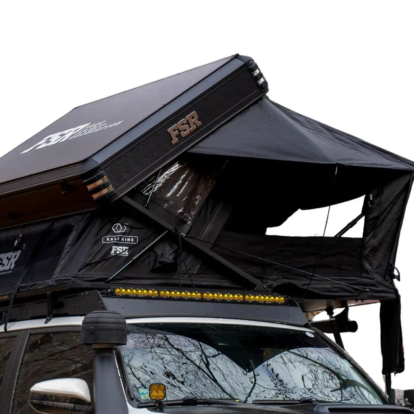 FSR Kali King Rooftop Tent from Free Spirit Recreation installed on a Toyota 4Runner Overland Build