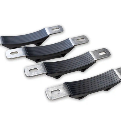Close up of the back of the FSR Roof Top Tent crossbar mounting hardware brackets from Free Spirit Recreation