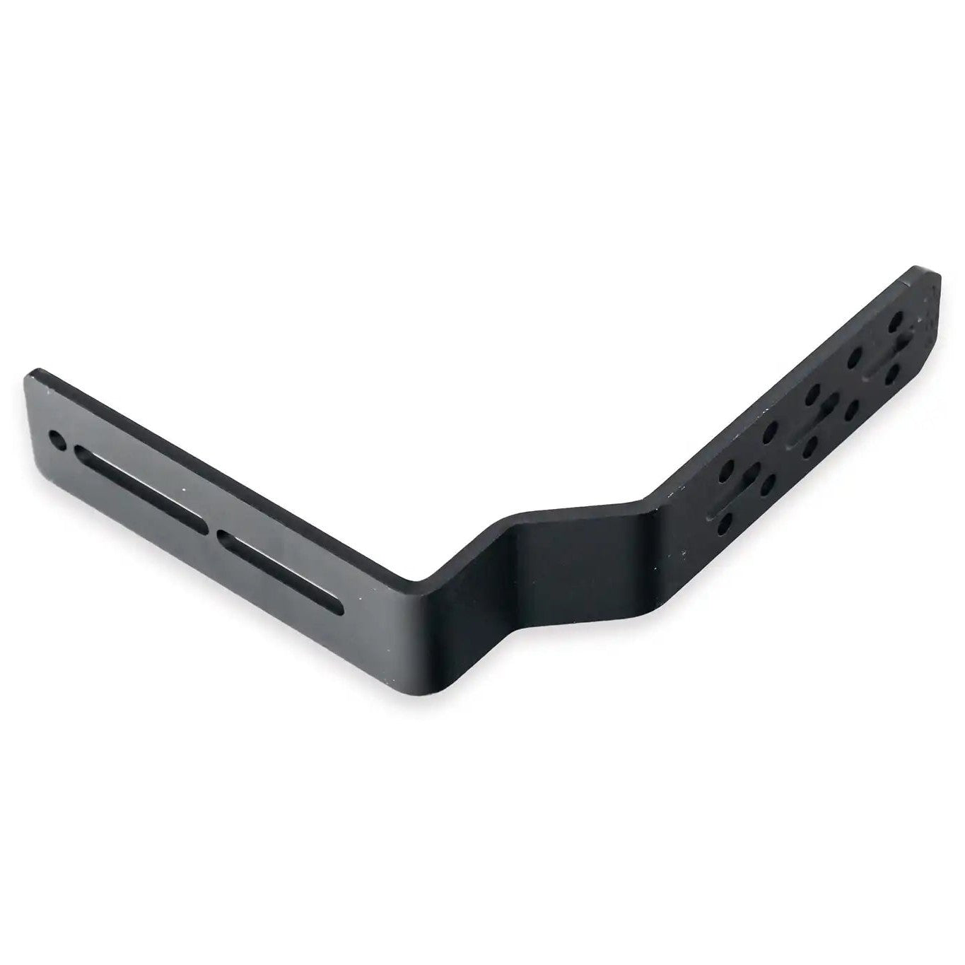 Close up of the powder coat finish on the  FSR Universal Awning Bracket from Free Spirit Recreation for mounting a car awning to platform style roof racks laying on its side
