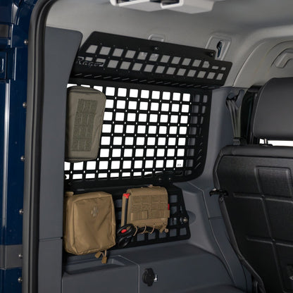 Installed Rear Window Molle Storage Panels for the 2023-2026 INEOS Grenadier