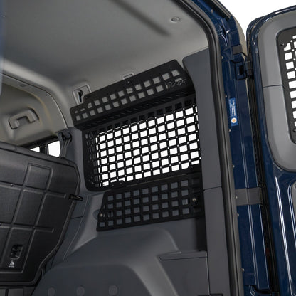 Passenger side Installed Rear Window Molle Storage Panel for the 2023-2026 INEOS Grenadier