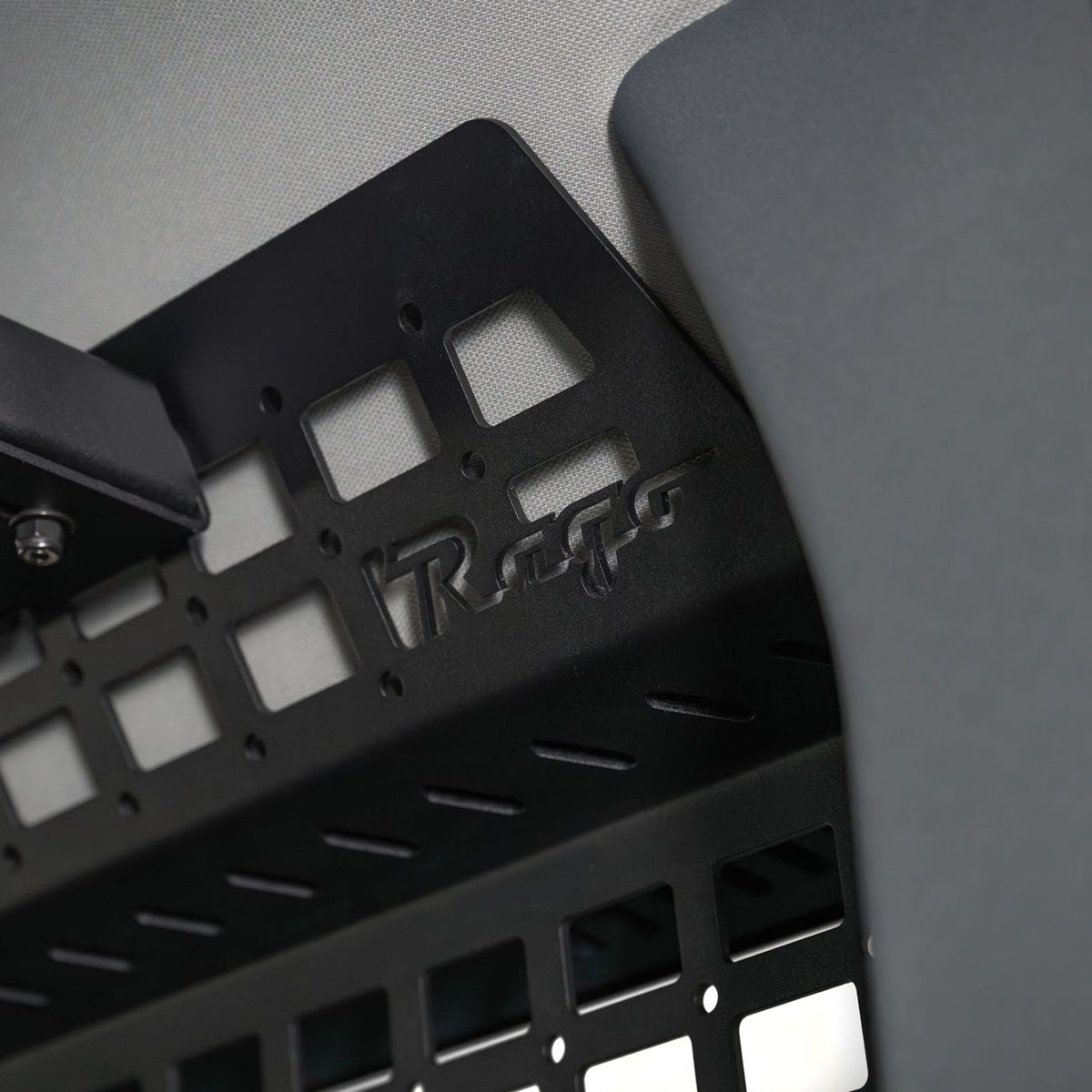 Rago logo and precise fitment of the Rear Window Molle Storage Panels for the 2023-2026 INEOS Grenadier