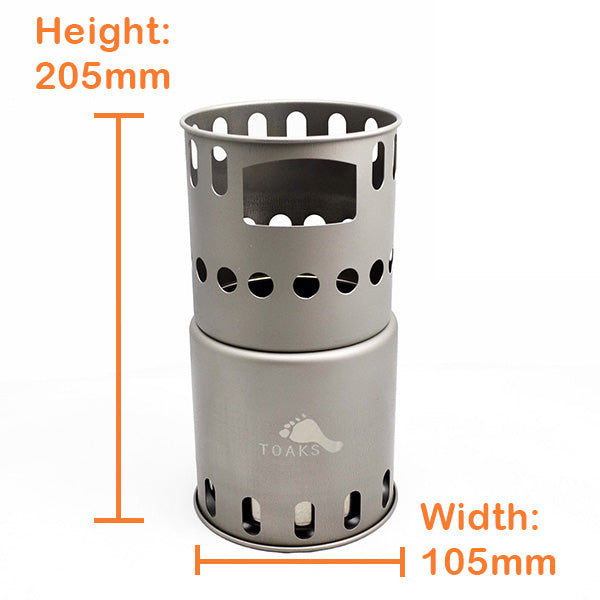 TOAKS Titanium Backpacking Wood Burning Stove — image 3