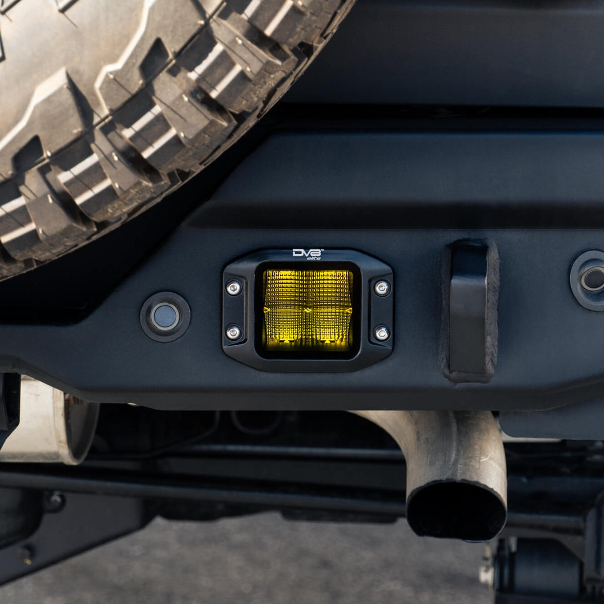 DV8 Offroad Elite Series 3-Inch Amber Flush Mount LED Pod Light — image 6