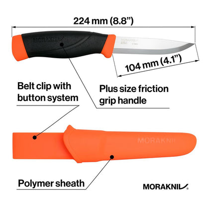 Morakniv Companion Heavy Duty Carbon Steel Fixed Blade Knife — image 3