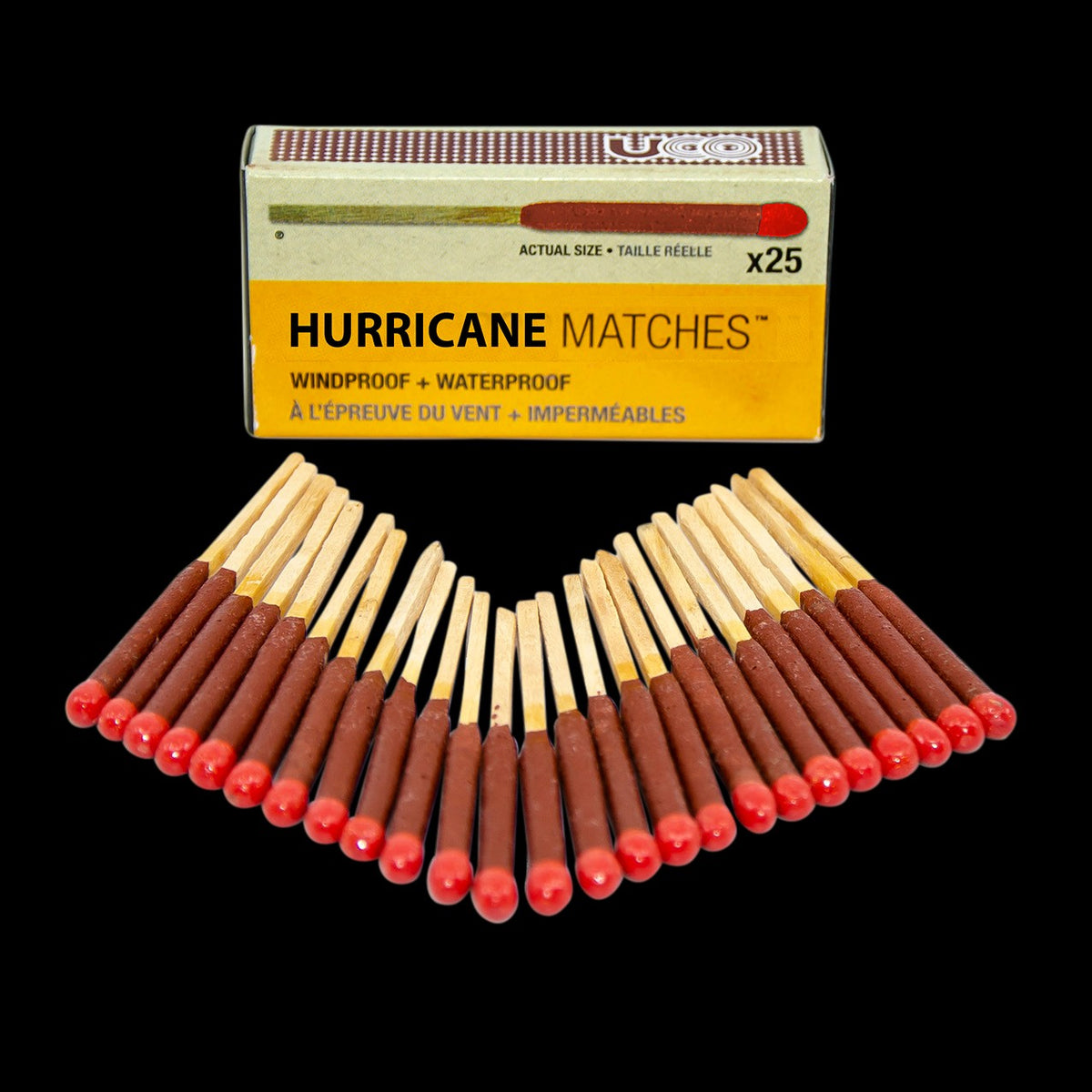 UCO Hurricane Matches Windproof Waterproof 25-Pack — image 1