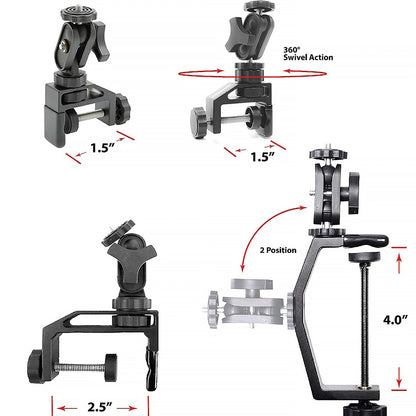 Pedco UltraClamp 360 Swiveling Camera and Device Mount — image 2