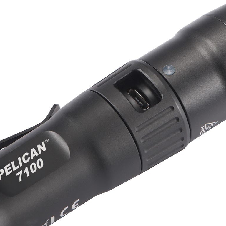 shop pelican usb rechargeable flashlight 7100 led light