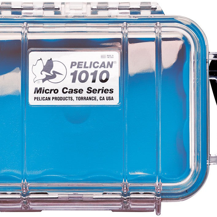 pelican 1010 waterproof boat blue micro case