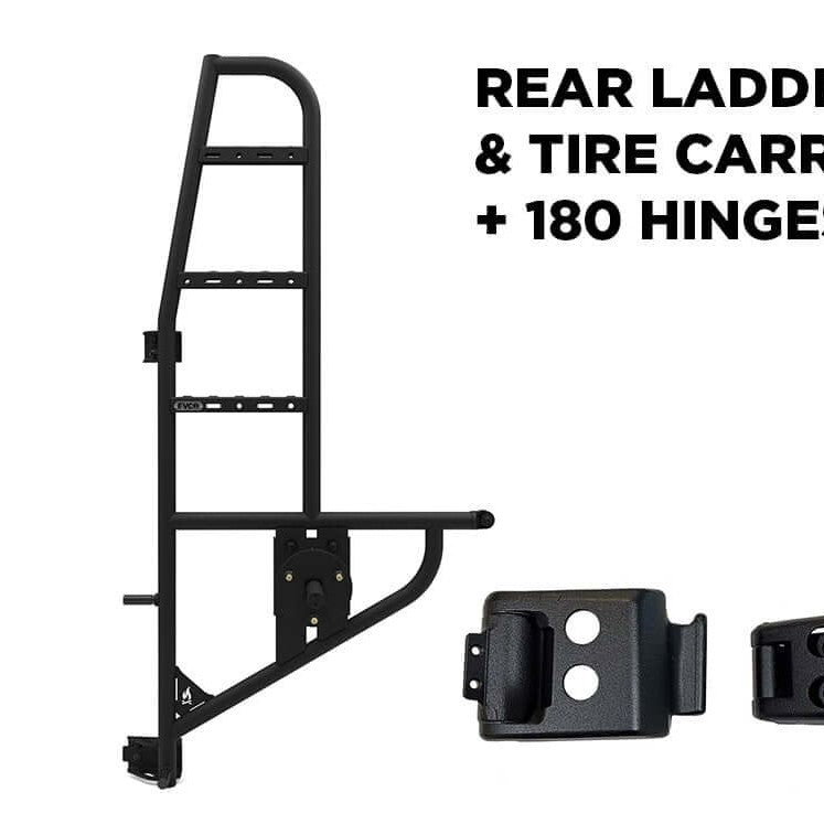 Rear Ladder & Tire Carrier + 180 Hinges