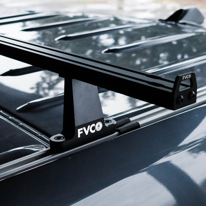 Sprinter Van Crossbar Roof Rack installed on high roof Sprinter van