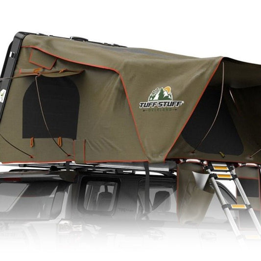 Tuff Stuff ALPHA® Hard Top Side Open Tent, Black, 3+ Person - Tuff Stuff Overland - Roof Top Tent