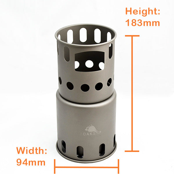 TOAKS STV-12 Titanium Wood Burning Backpacking Stove — image 3